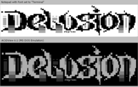 Block ASCII display via Notepad versus ACiDView for Windows ASCII notepad acidview compare.png