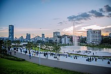 Sheger Park is the largest park in the country, hosting hundreds of thousands of visitors a year since its opening AddisView.jpg