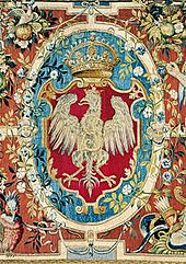 The Polish White Eagle is Poland's enduring national and cultural symbol ArrasyWawel.jpg