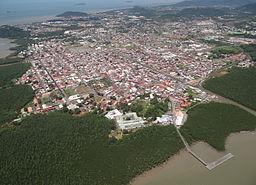 Flygbild över Cayenne år 2012