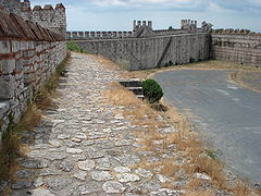 Cammino di ronda della fortezza di Yedikule, a Istanbul, in Turchia