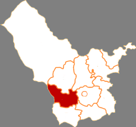 Localisation de Zhuózī Xiàn