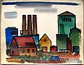 Water Color: Factory, c. 1930s