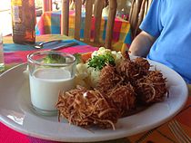Coconut shrimp at a restaurant