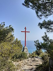 Vista da cruxe sciü-u munte Trabuchéttu, A Prìa