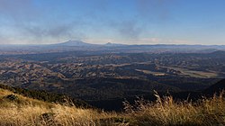 View from Rangiwahia Hut to Ruapehu in 2016