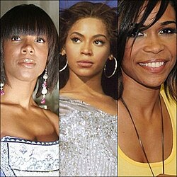 Balról jobbra: Kelly Rowland, Beyoncé Knowles, Michelle Williams