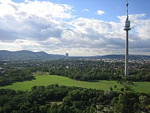 The Donauturm in the Donaupark Donaupark Donauturm.JPG