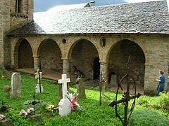 Cemetery and porch