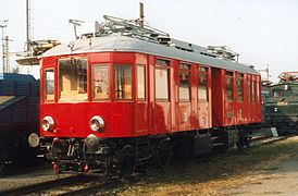 Voiture électrique, série EM 400.0 à Ústí nad Labem.