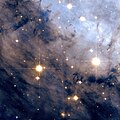 Parte da nebulosa da Águia, Telescópio Espacial Hubble