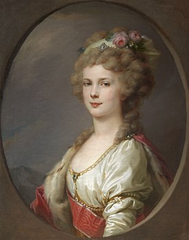 Портрет Елены Павловны кисти И.Б.Лампи, после 1800-х