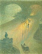 Coucher de soleil, Londres (1917) Musée royaux des Beaux-Arts de Belgique (Inv. 6830)