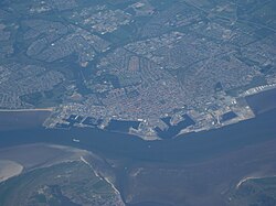 Aerial view of Esbjerg