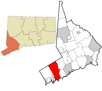 Stamford Fairfieldin piirikunnan kartalla.