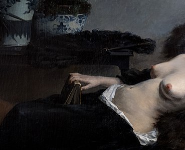 Le Repos du modèle (1882), huile sur toile, Musée Paul Valéry