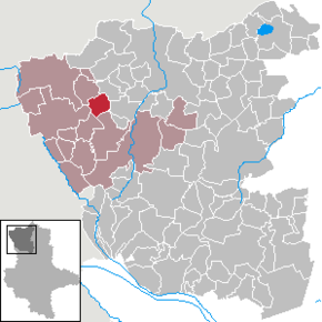 Location of Gieseritz in Altmarkkreis Salzwedel district prior to its merger into Wallstawe