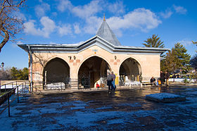 O Museu Hacıbektaş, antigo complexo religioso da ordem sufista dos Bektashis.