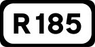 R185 road shield}}