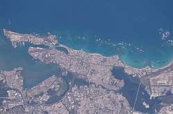 Satellite image of San Juan Antiguo and Santurce