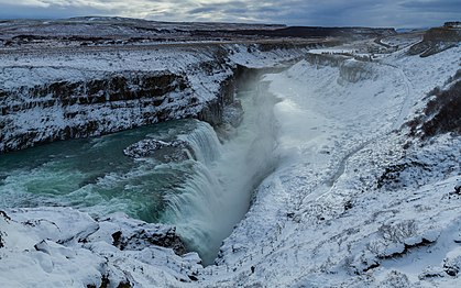 Gullfoss en hiver.