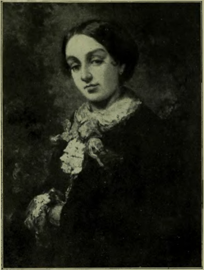 portrait dans des tons sombres de George Sand jeune fille