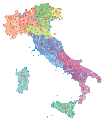 Administrativna podjela Italije na regije