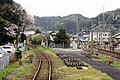 宍道駅で分岐する木次線（左）と山陰本線