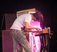 Greenwood performing on an ondes Martenot in 2010 Jonny Greenwood - Ondas Martenot.jpg