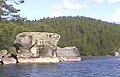 Felsen im Kolovesi-Nationalpark