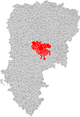 Localisation de Communauté d’agglomérationdu Pays de Laon