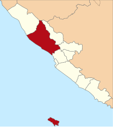 Reggenza di Bengkulu Settentrionale – Mappa