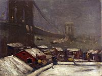 Джордж Бенджамін Лукз. «Бруклінський міст», 1916