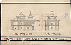 чертеж монастырской церкви 1936 г.