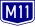 M11 (Hu) Otszogletu kek tabla.svg