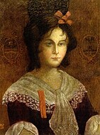 Manuelita Rosasの肖像 (1840)