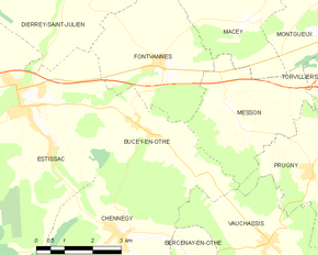 Poziția localității Bucey-en-Othe