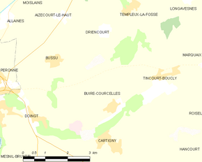 Poziția localității Buire-Courcelles