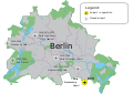 Berlin airports on map