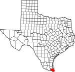 موقعیت بوکا چیکا ویلیج، تگزاس در نقشه