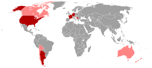 Map of the Montenegrin Diaspora in the World.svg