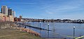 Mississippi River near downtown. Minor flooding.