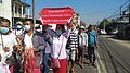 Mon people in Bago join protest calling formation of Federal Democratic Union