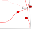 التفروع N17E-F ديال الطريق N17.