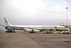 Un Douglas DC-8 de :Trans International Airlines (en), semblable à celui impliqué dans l'accident.