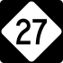 North Carolina Highway 27 marker