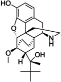 Химична структура на норбупренорфин.