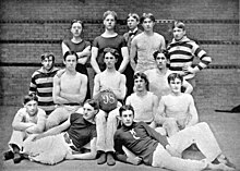 The first basketball team of Ohio State, formed in 1898 Ohio state basket ball team 1898.jpg