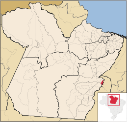 Palestina do Pará – Mappa