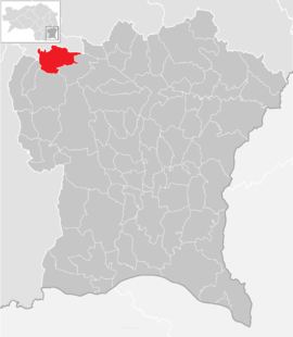 Poloha obce Petersdorf II v okrese Südoststeiermark (klikacia mapa)